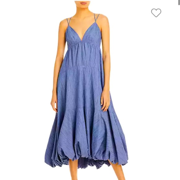 cinq a sept Dresses & Skirts - Cinq a sept 5a7 Women’s Size 6 Sofia Stripe Effie Dress NWT Bubble Hem Maxi